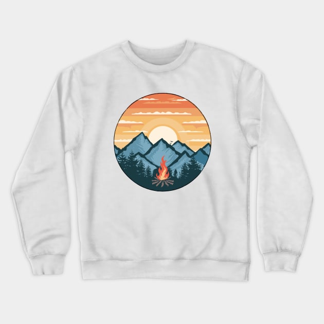 campfire Crewneck Sweatshirt by Roshan